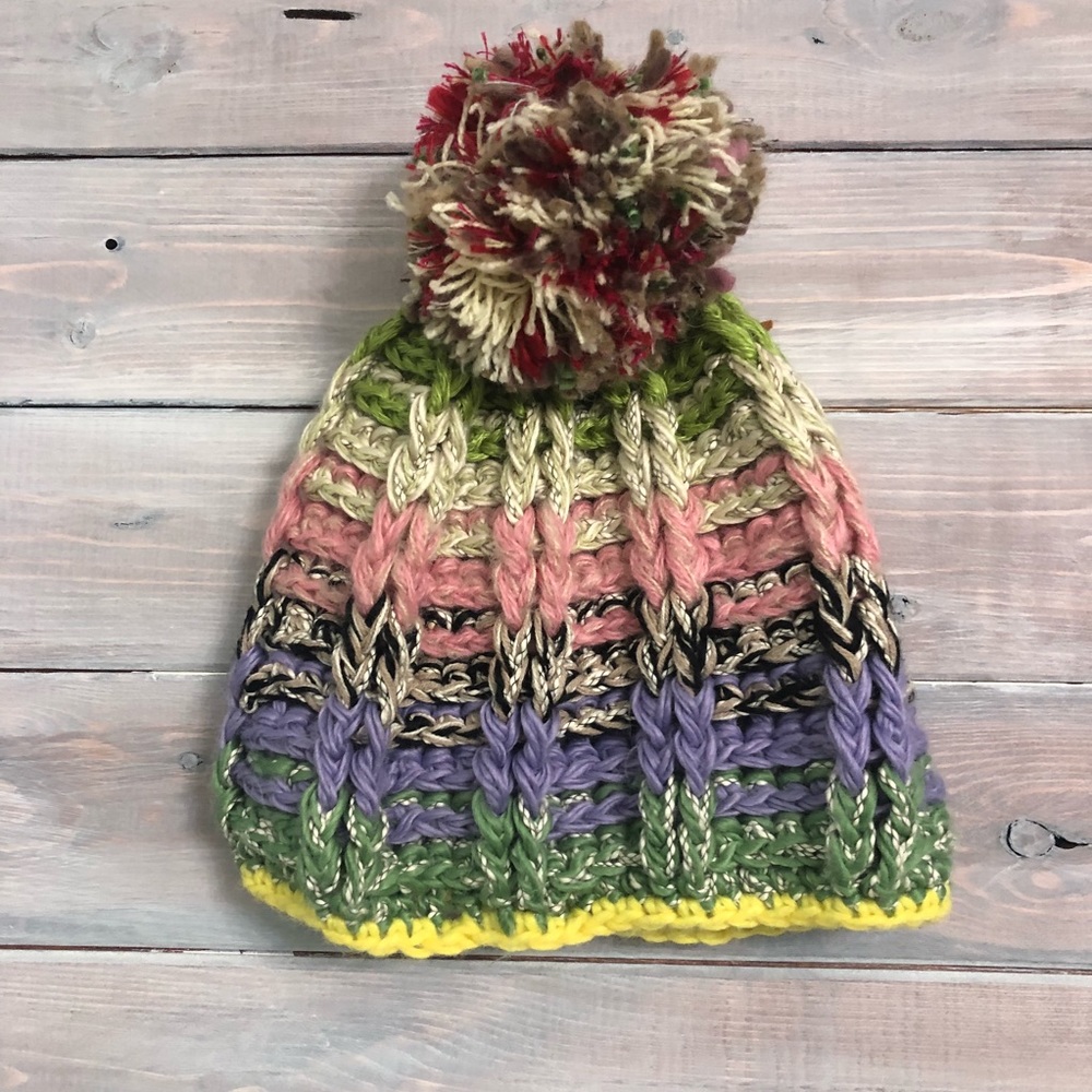 Knitted colorful Beanie